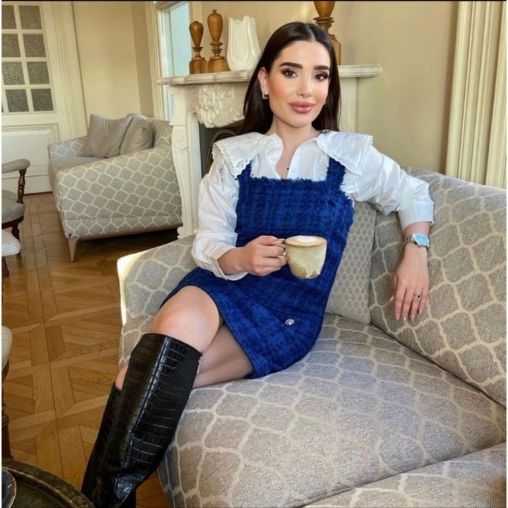 Zara Blue Mini Dress
